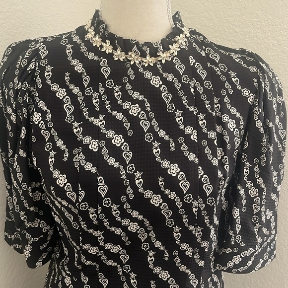 Sandro Suisse Printed Silk Dress - Picture 3 of 12